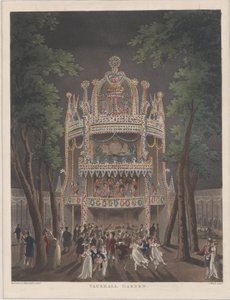 Vauxhall Garden, 1809, 1809 tekijältä Thomas Rowlandson