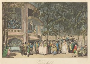 Vauxhall Gardens tekijältä Thomas Rowlandson
