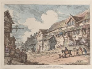 Näkymä Liskardiin, Cornwall tekijältä Thomas Rowlandson
