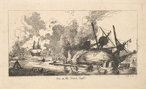 Näkymä Ranskan rannikolle, 1787. tekijältä Thomas Rowlandson
