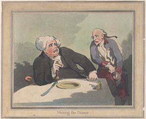 Odotan illallista, 5. marraskuuta 1792., 5. marraskuuta 1792. tekijältä Thomas Rowlandson