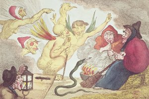 Noitia heinäladossa tekijältä Thomas Rowlandson