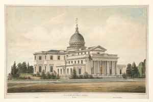 N.E. Näkymä State Housesta, rakennettu 1794 - Trenton, N.J. Muutettu ja laajennettu 1845-6