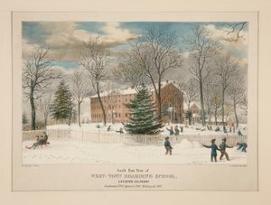 West-Town Boarding School (näkymä kaakkoon), Chester Co., Pa.