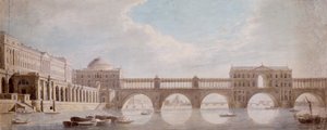 Ehdotettu suunnittelu sillalle Thames-joen yli Somerset Housessa
