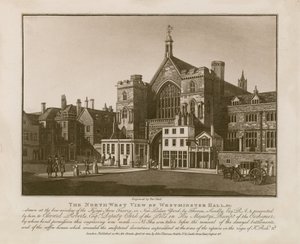 Westminster Hallin luoteisnäkymä tekijältä Thomas Sandby