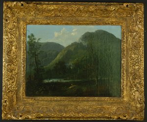 Rydal Hall, n. 1790 öljy kankaalle tekijältä Thomas Sautelle Roberts