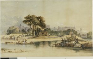 Windsorin linnan ympäristö tekijältä Thomas Shotter Boys