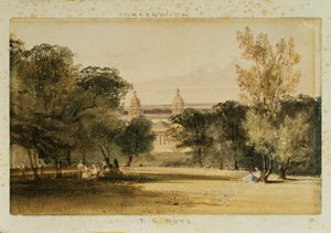 Greenwichin sairaala puistosta, 1830 tekijältä Thomas Shotter Boys