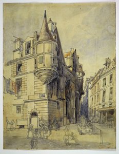 Hôtel de Sens, Rue du Figuier, noin vuonna 1833 tekijältä Thomas Shotter Boys