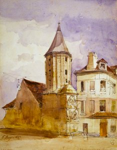 Alexandre-torni vuonna 1827 ja Saint-Victorin suihkulähde tekijältä Thomas Shotter Boys