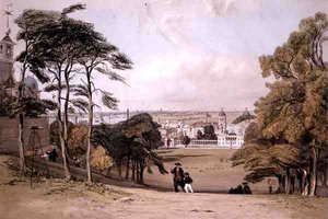 Lontoo Greenwichistä, "London As It Is", taiteilijan kaivertama ja julkaissut tekijältä Thomas Shotter Boys