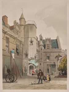 Kuvankaunis arkkitehtuuri Pariisissa, Gentissä, Antwerpenissä, Rouenissa: Hôtel Cluny, Pariisi tekijältä Thomas Shotter Boys