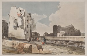 Kuvankaunis arkkitehtuuri Pariisissa, Gentissä, Antwerpenissä, Rouenissa: Nôtre Dame, Pariisi, Quai St. Bernardista