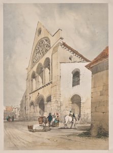 Kuvankaunis arkkitehtuuri Pariisissa, Gentissä, Antwerpenissä, Rouenissa: St. Andre, Chartres, Ranska tekijältä Thomas Shotter Boys