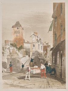 Kuvankaunis arkkitehtuuri Pariisissa, Gentissä, Antwerpenissä, Rouenissa: Tour de Remy, Dieppe, Ranska tekijältä Thomas Shotter Boys