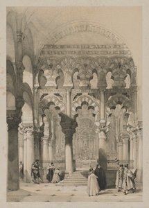 Kuvankauniita luonnoksia Espanjassa: Moskeija, Cordova, 1837.