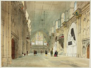 The Guildhall, levy 25 alkaen Original Views of London sellaisena kuin se on tekijältä Thomas Shotter Boys