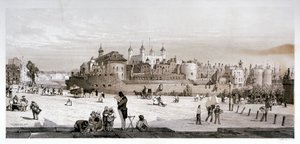 Lontoon Tower, 1842 tekijältä Thomas Shotter Boys