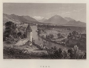 Thun (väri litho) tekijältä Thomas Sidney (after) Cooper