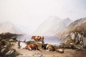 Pysähdys ajossa, Loch Etive tekijältä Thomas Sidney Cooper
