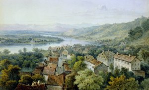Näkymä Karlsruhesta tekijältä Thomas Sidney Cooper