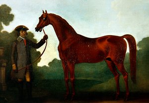 Charles Wilsonin arabialainen ja sulhanen (öljy kankaalle).
