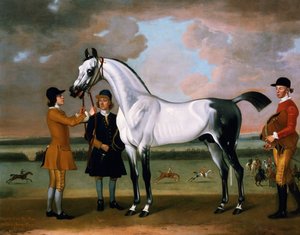 Duke of Boltonin "Starling" kuskin ja sulhanen kanssa Newmarketissa