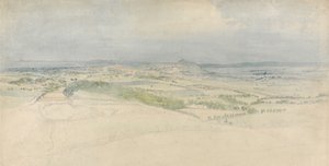 Kaukainen näkymä Edinburghiin tekijältä Thomas Stothard