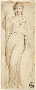 Athena tai Britannia, joka tunnistetaan Athenaksi tekijältä Thomas Stothard