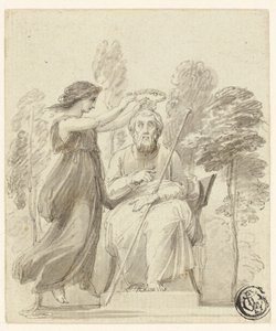 Homeruksen kruunaus tekijältä Thomas Stothard