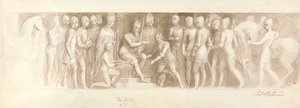 Suunnittelu Grand Staircasen, Buckinghamin palatsin, Centerin & 2d:lle tekijältä Thomas Stothard
