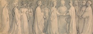 Keskiaikaisten häiden friisi tekijältä Thomas Stothard