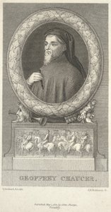 Geoffrey Chaucer, kaiverrus John Henry Robinson (1796–1871) tekijältä Thomas Stothard