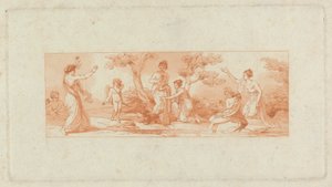 [Yksi kohteesta] Kaksi albumia, jotka sisältävät yhteensä 213 Stothardin piirustusta kirjakuvituksia varten tekijältä Thomas Stothard