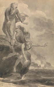 Yksi kuudesta kuvituksesta Fenelonin "Ulysseksen pojan Telemachuksen seikkailuihin" tekijältä Thomas Stothard