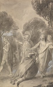 Yksi kuudesta kuvituksesta Fenelonin "Ulysseksen pojan Telemachuksen seikkailuihin" tekijältä Thomas Stothard