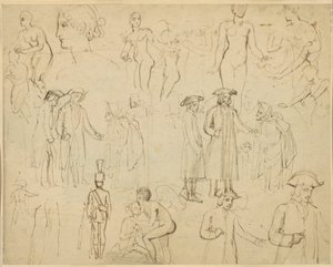 Roger de Coverley ja mustalaiset [verso] tekijältä Thomas Stothard