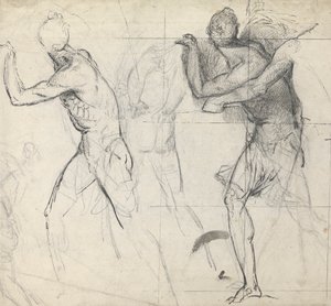Luonnos klassisista hahmoista toiminnassa tekijältä Thomas Stothard