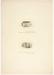 Tutkielma The Task -teoksen kuvalaattaa varten tekijältä Thomas Stothard