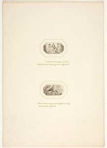 Tutkielma teoksen The Task kuvalaattaa varten tekijältä Thomas Stothard