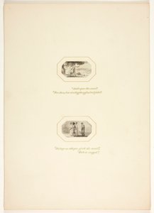 Tutkielma teoksen "The Task" kuvalaattaa varten tekijältä Thomas Stothard