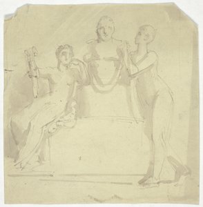 Kaksi naishahmoa rinnalla tekijältä Thomas Stothard