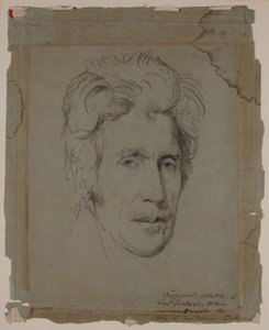 Andrew Jackson, New Orleansin taistelun jälkeen, n. 1815 (piirustus) tekijältä Thomas Sully