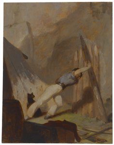 Suojan rakentaminen, n. 1856 tekijältä Thomas Sully