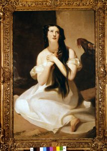 Muotokuva Mary Ann Patonista (Mrs Wood) (1802-1864) englantilainen laulaja. Thomas Sullyn maalaus.