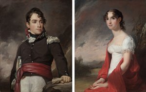 Jean Terford Davidin ja Mary Sicard Davidin muotokuvia tekijältä Thomas Sully