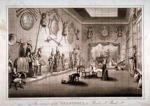 Hoplotheca, Brook Street, Westminster, Lontoo, c1810 tekijältä Thomas Sutherland