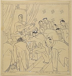 pörssin yhdenmukaistaminen; Simplicissimus XXXV/36, 1930 tekijältä Thomas Theodor Heine