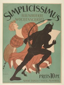 Simplicissimus, Illustrated Weekly tekijältä Thomas Theodor Heine